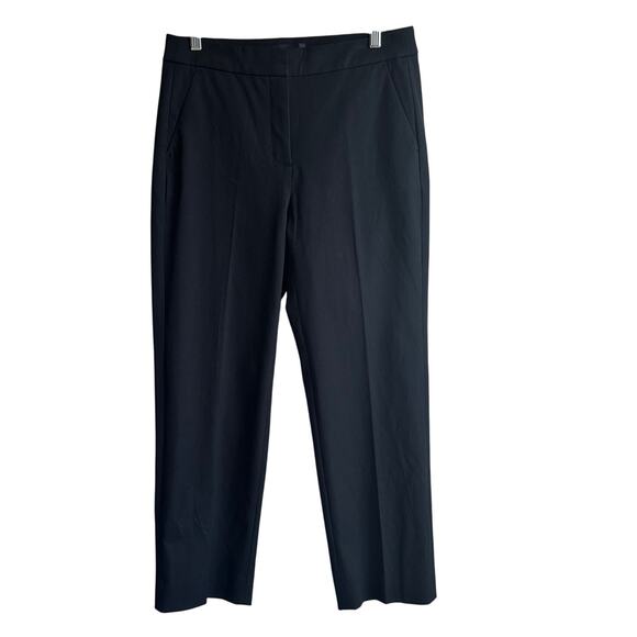J. Crew Kate Straight Leg Pant Bi-stretch cotton Blend Black 8 BF401 - Picture 1 of 9